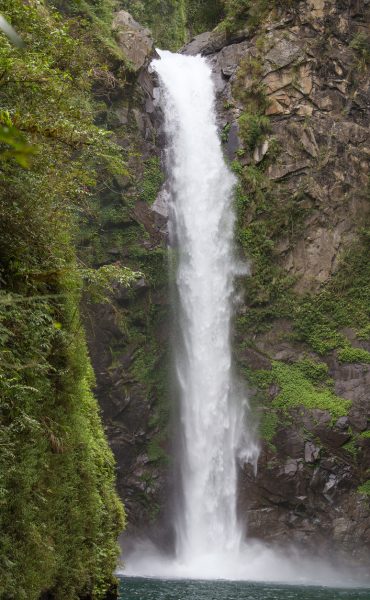 Rock, pool and waterfall in Batad, near Banaue, Philippine.